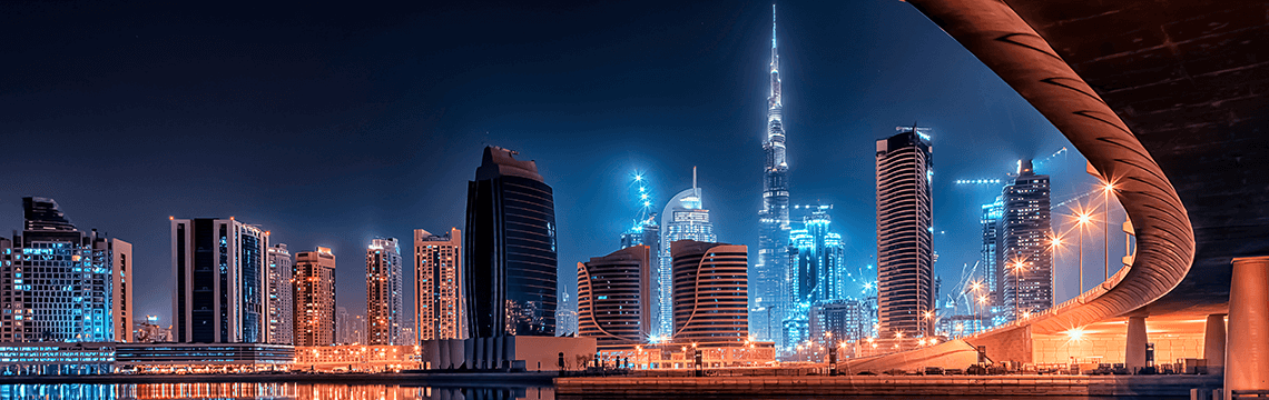 Dubai city skyline