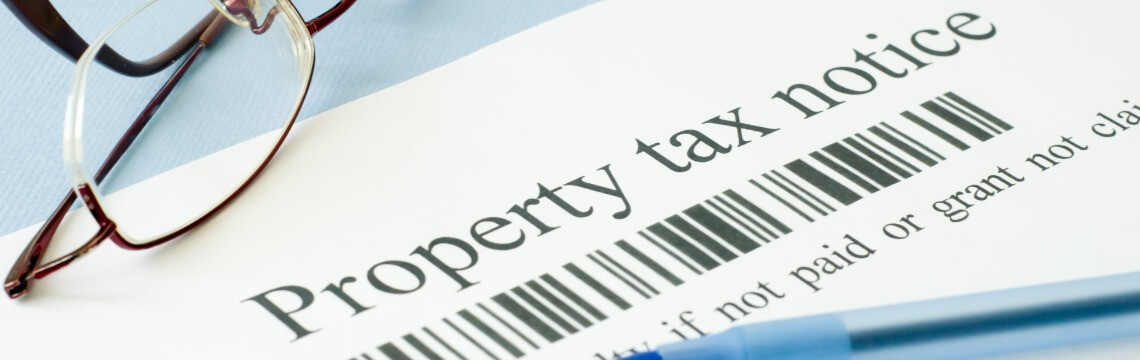 Code for online banner advertising A document titled property tax notice.