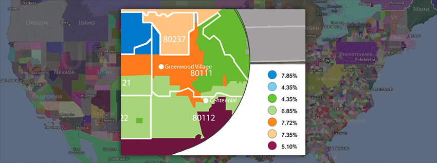 USA Sales Tax Map