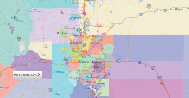 Colorado Sales Tax Jurisdiction Map