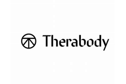 Therabody logo with circular icon  and brand name in black text.
