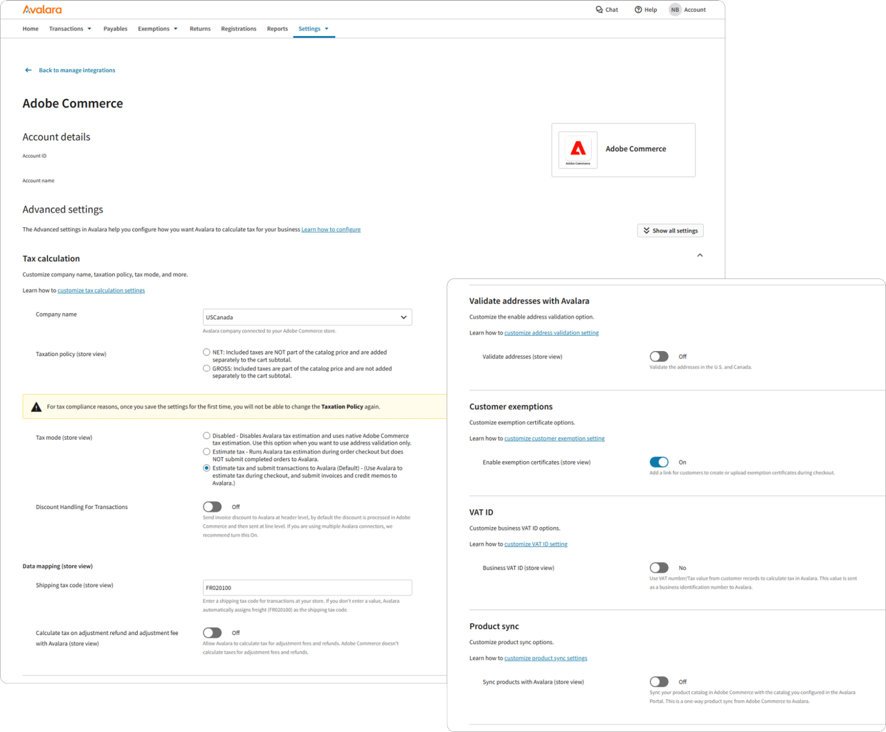 Adobe Commerce Configuration